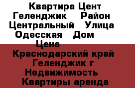 Квартира Цент Геленджик  › Район ­ Центральный › Улица ­ Одесская › Дом ­ 3 › Цена ­ 3 500 - Краснодарский край, Геленджик г. Недвижимость » Квартиры аренда посуточно   